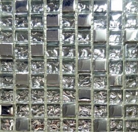 Стъклокерамична мозайка 560 Mosaic Silver Gold