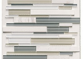 Стъклокерамика Glass & Stone Mix Strip White