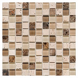 Glass and Stone Mix Beige