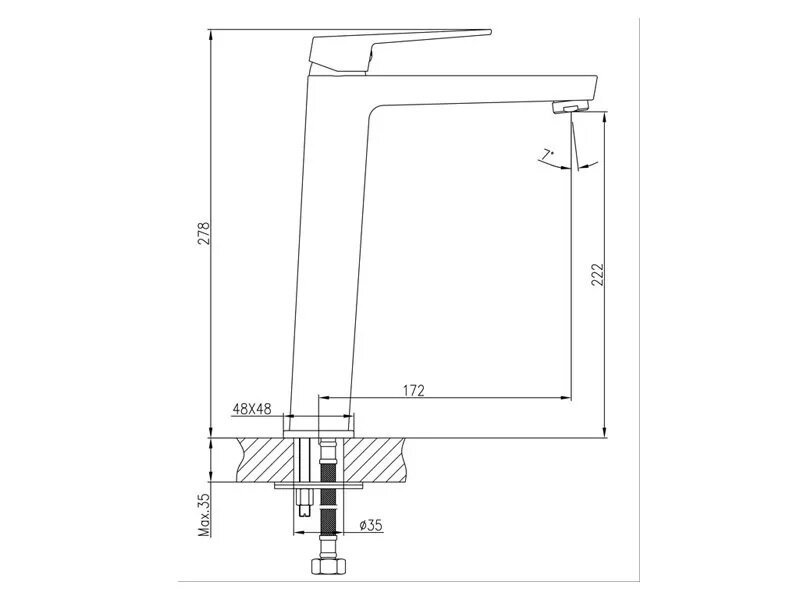 Черен смесител Елинор ICF 1418191B Черен смесител Елинор ICF 1418191B